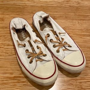 White slip on converse